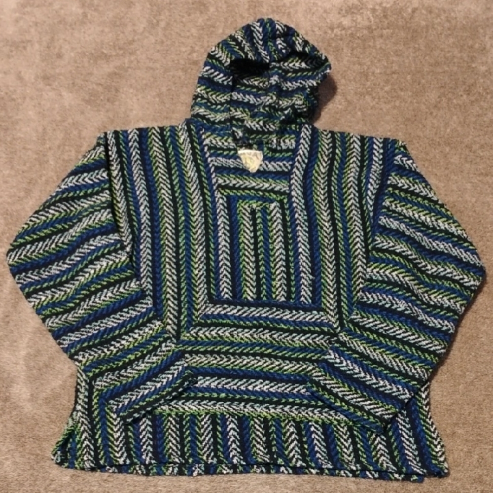 Baja Joe Stripe Textured Pullover Hoodie